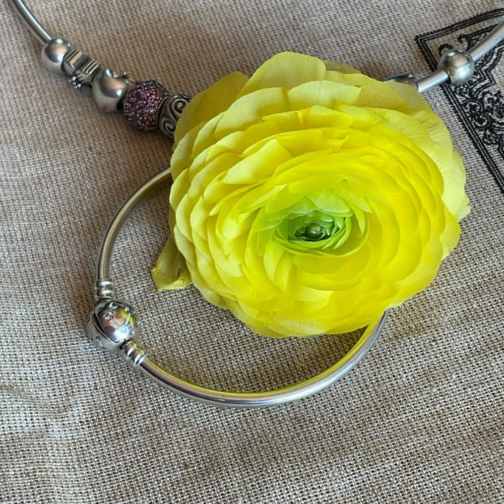 Pandora star and galaxy bangl PANDORA Moments Stars & Galaxy Bangle-590009C0 - Picture 13 of 16